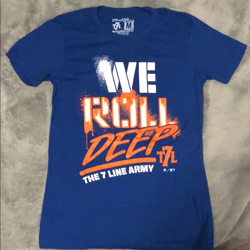 The7Line “We Roll Deep” Mets tee Women’s Medium